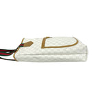 Gucci Vintage Sherry Line Plus Logo Leather Tote White — view 5