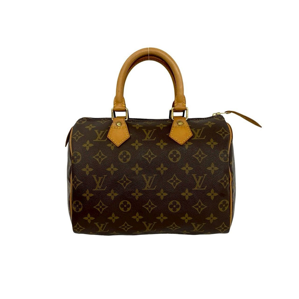 Louis Vuitton Vintage Speedy 25 Monogram Leather Mini Boston Bag Brown — view 3