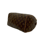 Louis Vuitton Vintage Speedy 25 Monogram Leather Mini Boston Bag Brown — view 8
