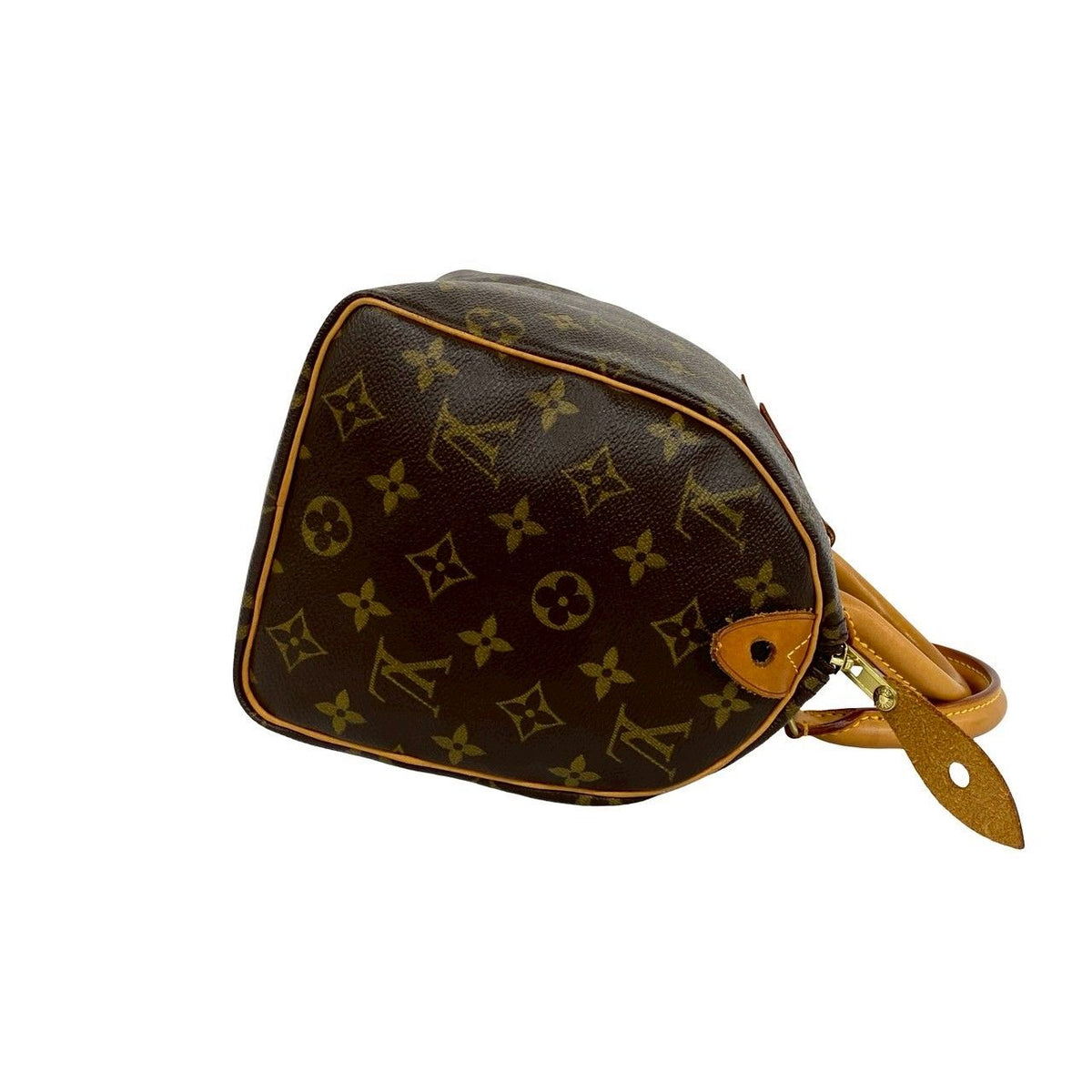 Louis Vuitton Speedy 25 Vintage Monogram Leather Mini Boston Bag Brown — view 6