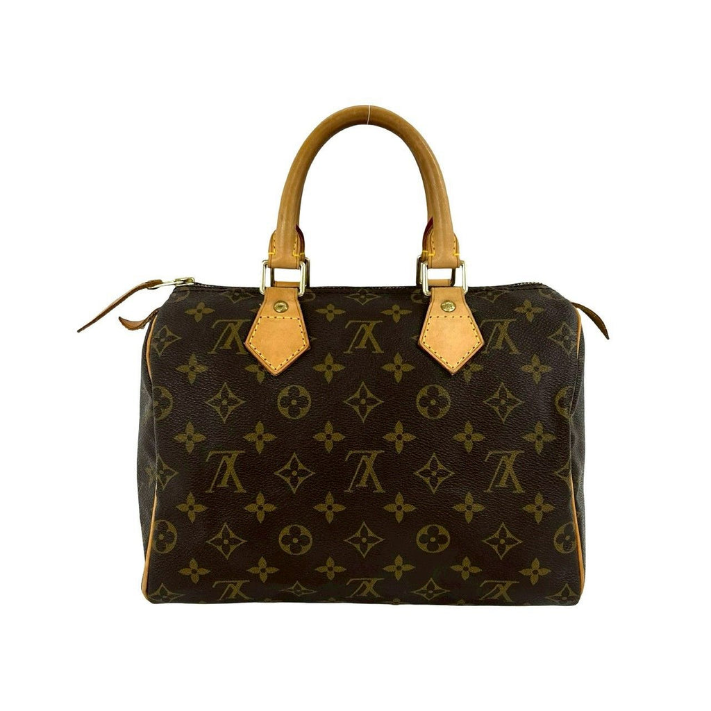 Louis Vuitton Speedy 25 Monogram Pattern Leather Mini Boston Bag Brown — view 3