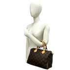 Louis Vuitton Speedy 25 Monogram Pattern Leather Mini Boston Bag Brown — view 2