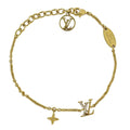 Louis Vuitton Bracelet LV Iconic Rhinestone Gold Plated