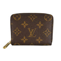 Louis Vuitton Monogram Coin Case Zippy Purse Brown