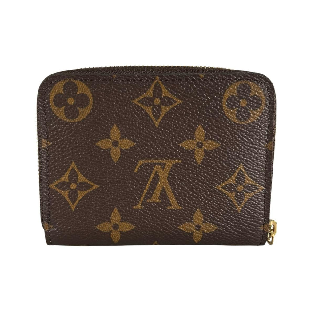 Louis Vuitton Monogram Coin Case Zippy Purse Brown — view 2