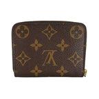 Louis Vuitton Monogram Coin Case Zippy Purse Brown — view 2