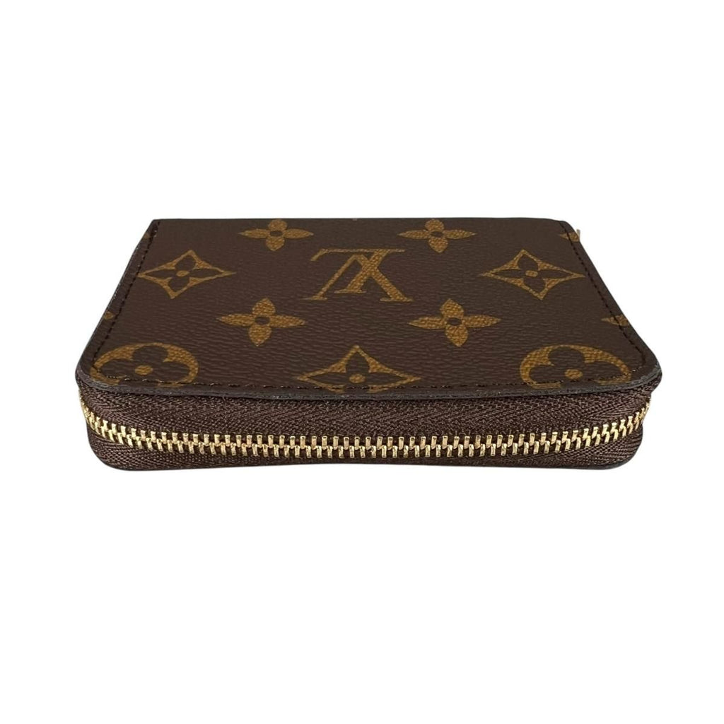 Louis Vuitton Monogram Coin Case Zippy Purse Brown — view 3