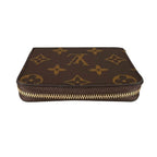 Louis Vuitton Monogram Coin Case Zippy Purse Brown — view 3