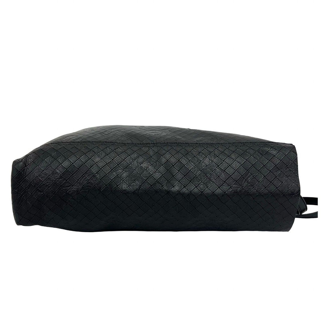 Bottega Veneta Intreccio Butterfly Leather Tote Black — view 6