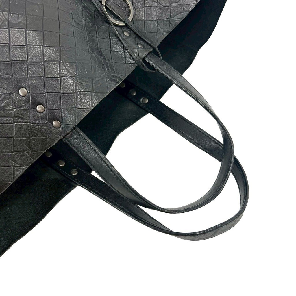 Bottega Veneta Intreccio Butterfly Leather Tote Black — view 4