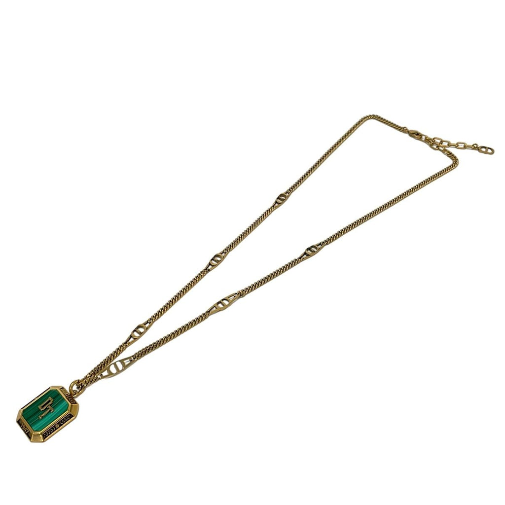 Dior Necklace Gold Malachite Denim Tears — view 2