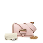 Loewe Barcelona Chain Shoulder Bag Cross Pink Leather — view 8