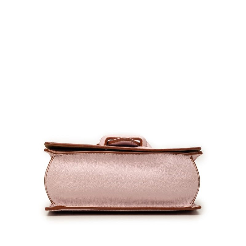 Loewe Barcelona Chain Shoulder Bag Cross Pink Leather — view 3
