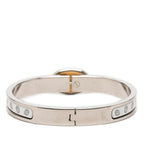 Hermes Chaine D'ancre Mini Click PM Bracelet Bangle Silver White Gold Metal — view 3