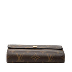 Louis Vuitton Monogram Portefeuille Alexandra Trifold Wallet Brown Leather — view 3