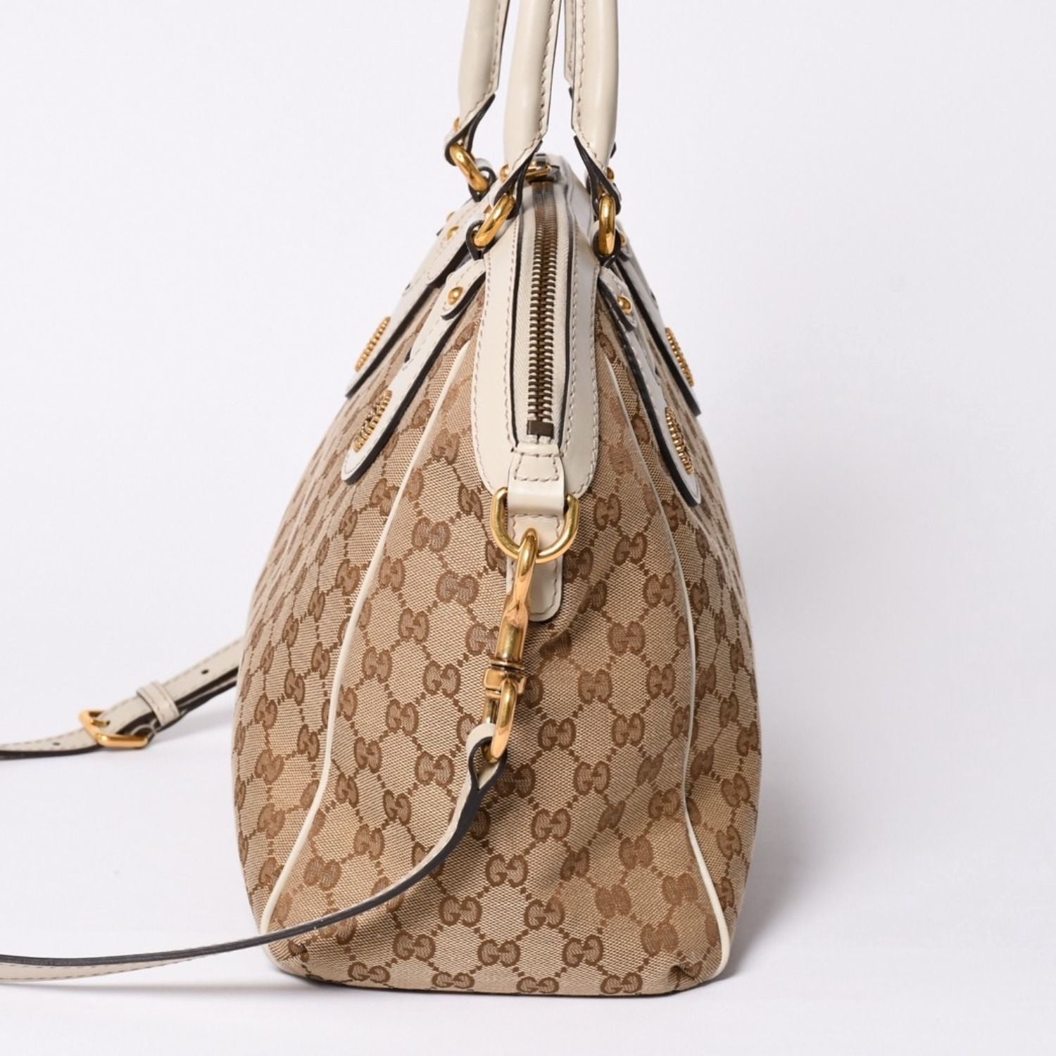 Gucci Hand Shoulder Bag GG Canvas Brown — view 4