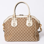 Gucci Hand Shoulder Bag GG Canvas Brown — view 2