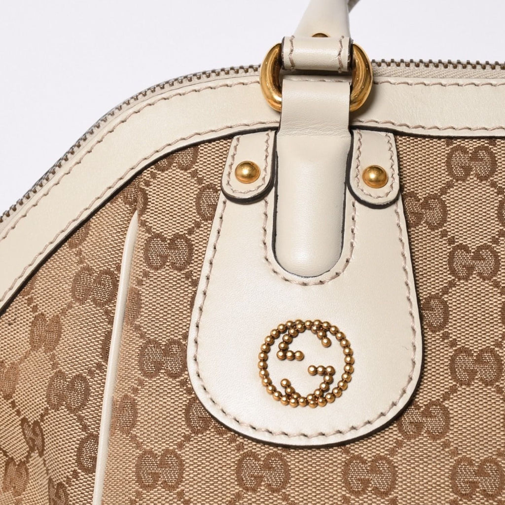Gucci Hand Shoulder Bag GG Canvas Brown — view 5
