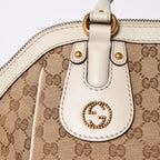 Gucci Hand Shoulder Bag GG Canvas Brown — view 5