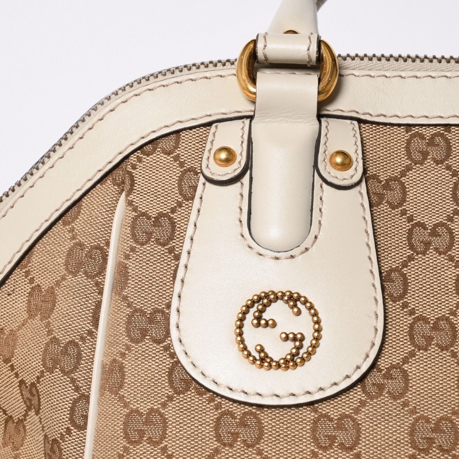 Gucci Hand Shoulder Bag GG Canvas Brown — view 5