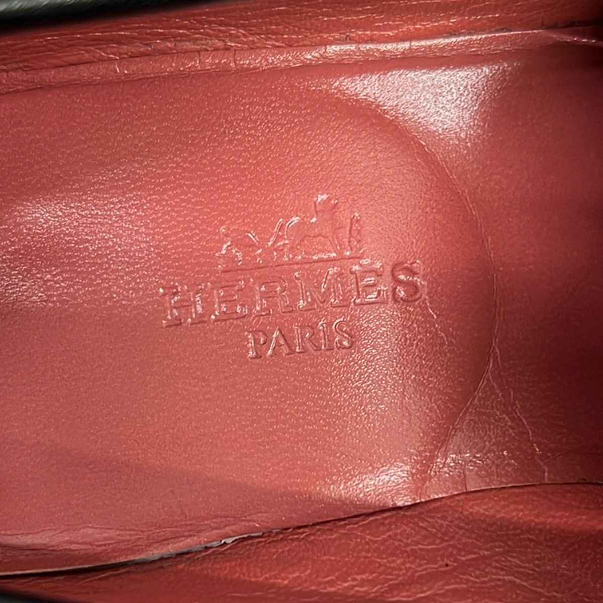 Hermes Loafers 35 Black Leather — view 5