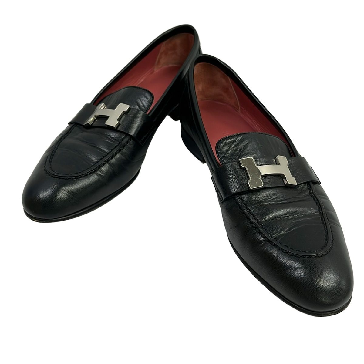 Hermes Loafers 35 Black Leather — view 2