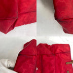 Gucci Hand Tote GG Nylon Business Travel Mothers Red — view 6