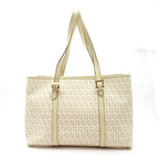 Fendi Zucchino Tote Leather Ivory — view 4