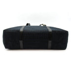 Fendi Zucchino Tote Canvas Leather Black — view 6