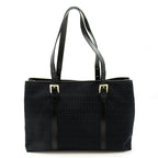 Fendi Zucchino Tote Canvas Leather Black — view 4