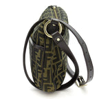 Fendi Zucca Shoulder Bag Canvas Leather Brown — view 3