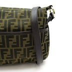 Fendi Zucca Shoulder Bag Canvas Leather Brown — view 2