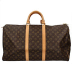 Louis Vuitton Keepall 55 Monogram Boston Bag Brown — view 4