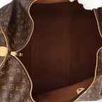 Louis Vuitton Keepall 55 Monogram Boston Bag Brown — view 7