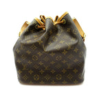 Louis Vuitton Petit Noe Monogram Shoulder Bag Brown — view 4