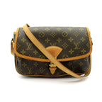 Louis Vuitton Sologne Monogram Shoulder Bag Brown