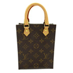 Louis Vuitton Petite Sac Plat Monogram Handbag Brown