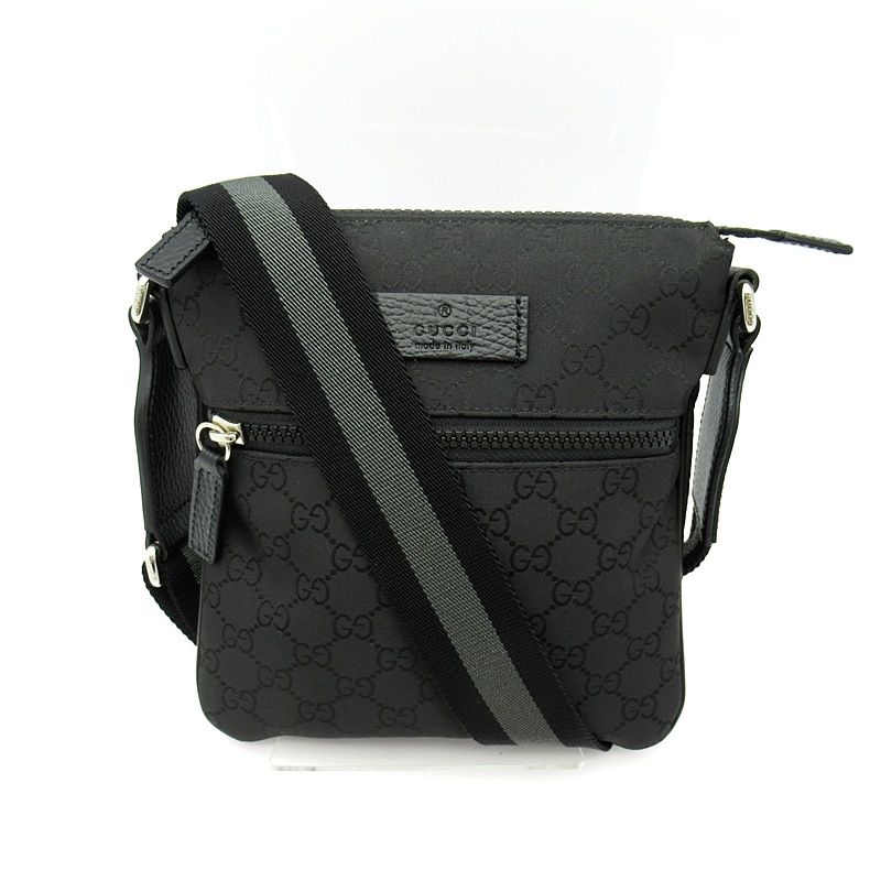 Gucci Shoulder Bag GG Nylon Black