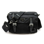 Prada Re-Nylon Shoulder Bag Nylon LadyShoulder Black Medium
