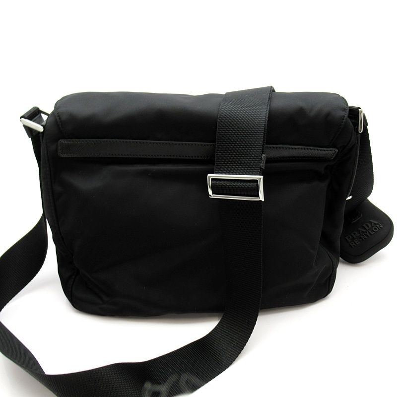 Prada Re-Nylon Shoulder Bag Nylon LadyShoulder Black Medium — view 4