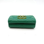 Chanel 19 Small Flap Wallet Lambskin Green — view 3
