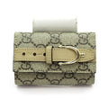 Gucci GG Supreme Belt Key Case Beige Brown Key Holder