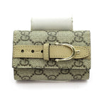 Gucci GG Supreme Belt Key Case Beige Brown Key Holder