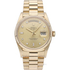 Rolex Day Date Watch 18k Yellow Gold Chien Pankara Oh Polished — view 2