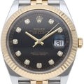 Rolex Datejust 41 Watch Diamond Box 18k Yellow Gold SS