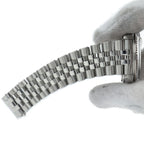 Rolex Datejust Watch Antique Box 18k White Gold SS Silver Polished — view 7