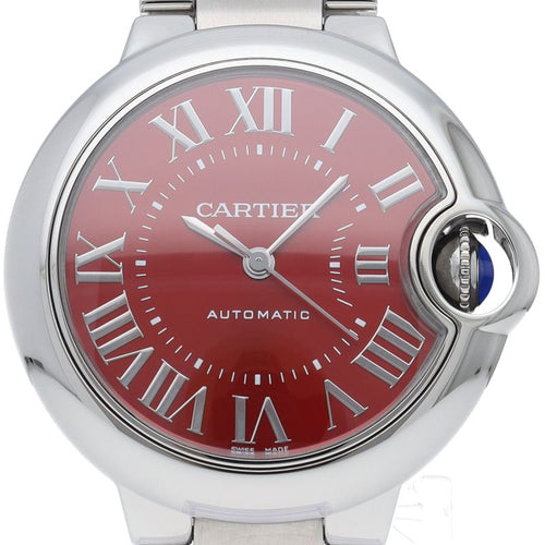 Cartier Ballon Blue Watch 33 mm Auto Depth Lock Box SS