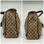 Gucci Abbey Handbag GG Canvas Brown Tote Business — view 4
