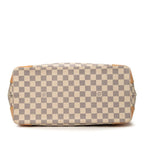 Louis Vuitton Damier Azur Hampstead MM Tote Shoulder Bag Brown Leather — view 3