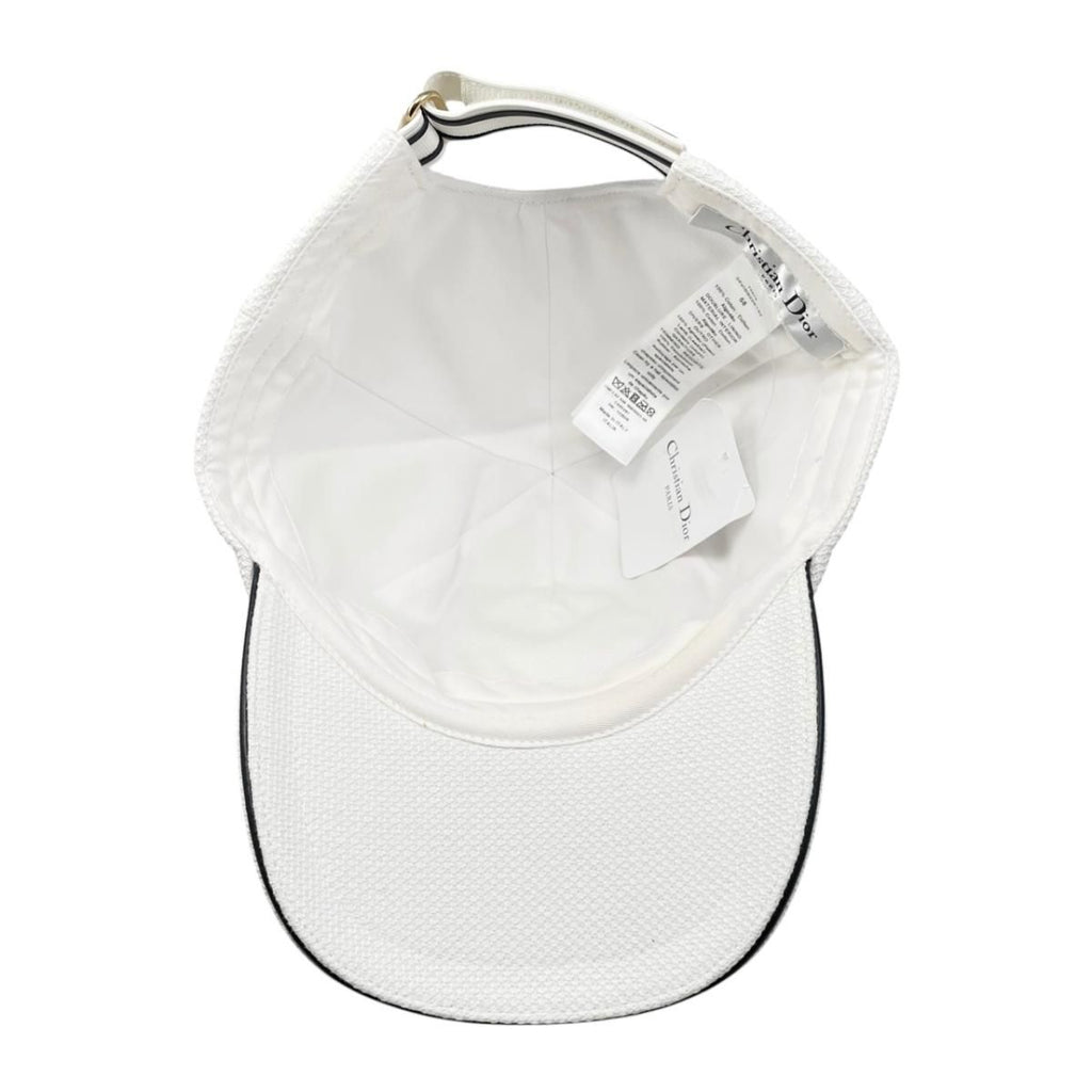 Dior Hat Vibe Baseball Cap 58 Cotton Logo White — view 7